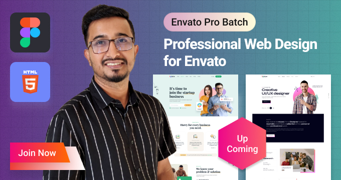 Professional Web Design for Envato – Figma to HTML – Live